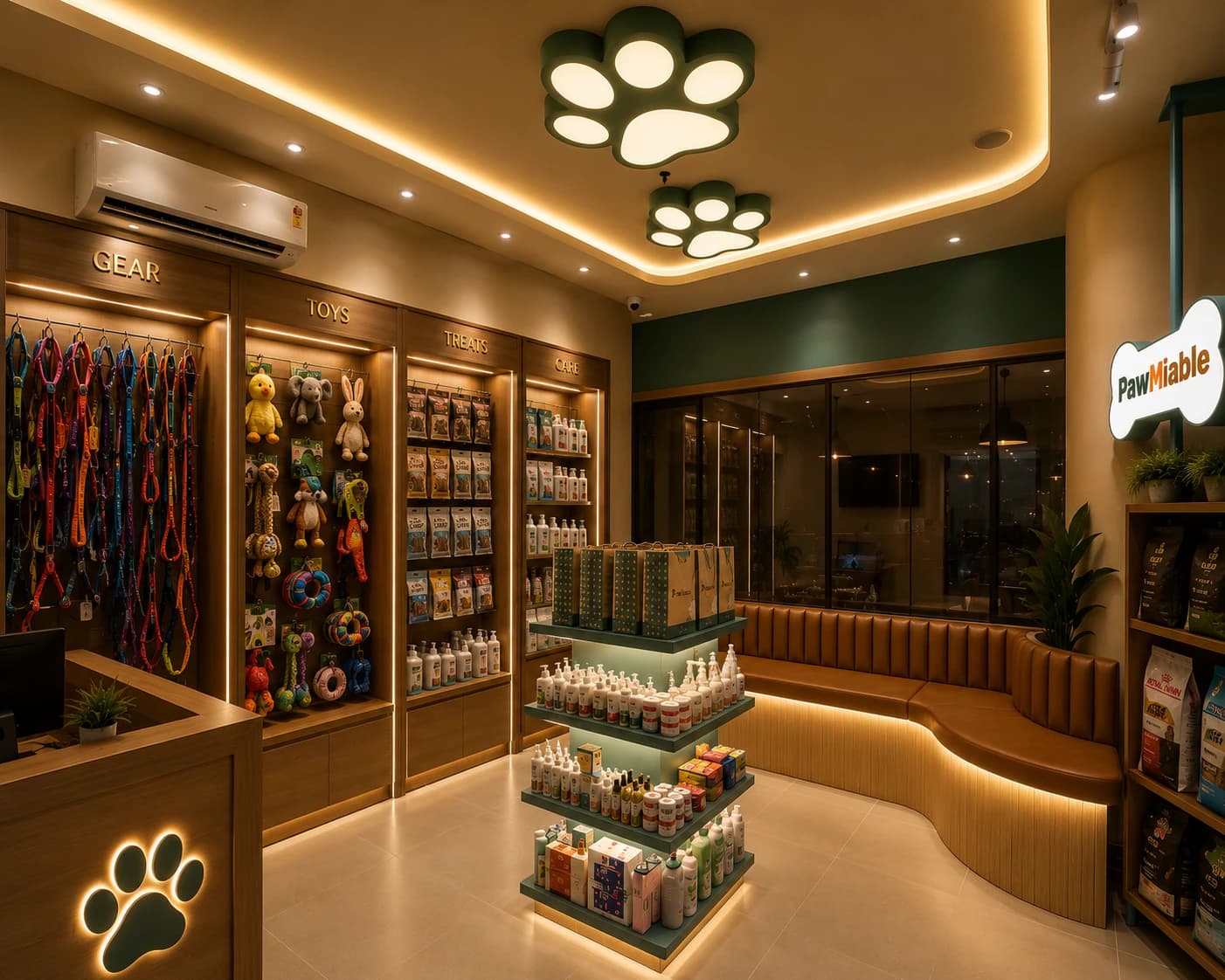 The grooming studio at Pawmiable, Sector 109