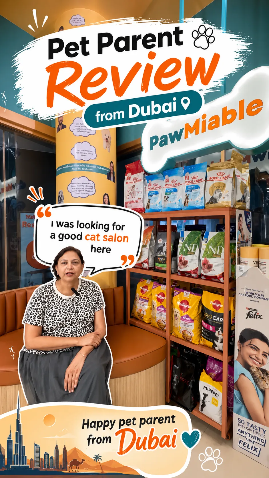 Video review thumbnail: a client visiting from Dubai shares their experience